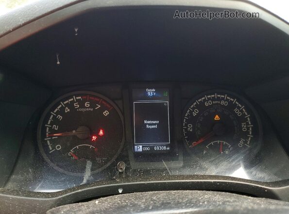 3TYRX5GN8PT072545 2023 TOYOTA TACOMA White Instrument cluster view