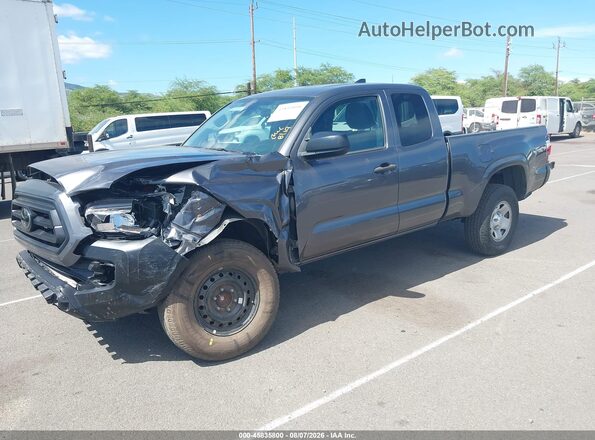 3TYRX5GNXMT011564 2021 TOYOTA TACOMA Gray Առջևի ձախ երեք քառորդ տեսարան