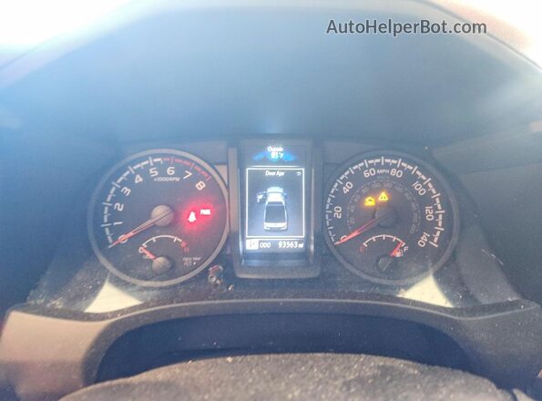 3TYRX5GNXMT026534 2021 TOYOTA TACOMA White Vista del cuadro de instrumentos