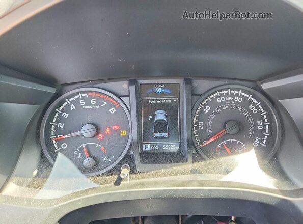 3TYRX5GNXPT087998 2023 TOYOTA TACOMA White Սարքավորումների վահանակի տեսք