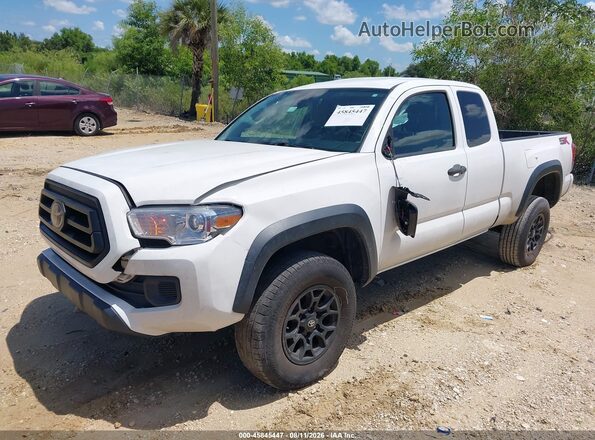 3TYRZ5CN5NT020593 2022 TOYOTA TACOMA White Առջևի ձախ երեք քառորդ տեսարան