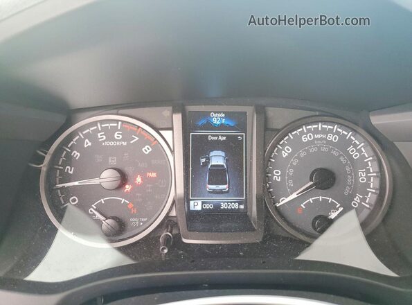 3TYRZ5CN5NT020657 2022 TOYOTA TACOMA White ხელსაწყოთა პანელის ხედი