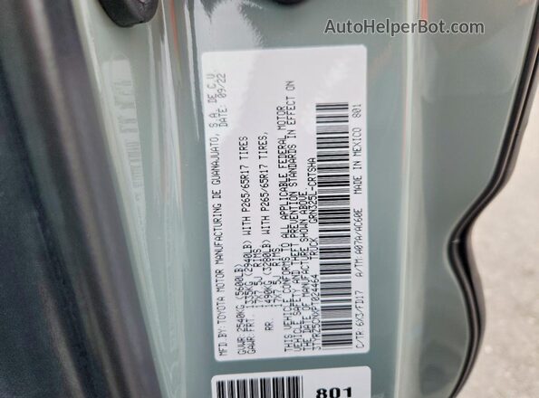 3TYRZ5CNXPT024464 2023 TOYOTA TACOMA Gray Widok komory silnika