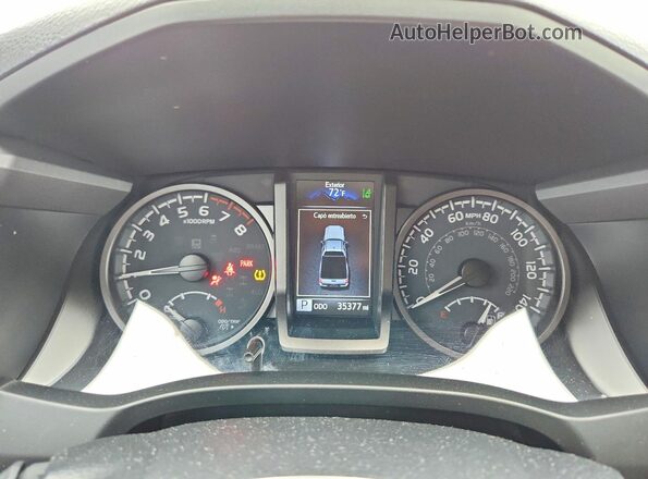 3TYRZ5CNXPT024464 2023 TOYOTA TACOMA Gray Widok zestawu wskaźników