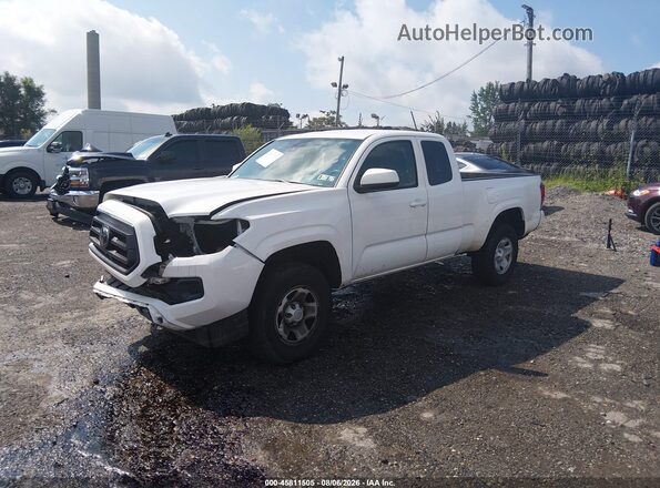 3TYSX5EN7NT014718 2022 TOYOTA TACOMA White Առջևի ձախ երեք քառորդ տեսարան