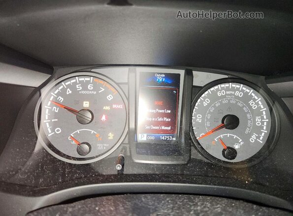 3TYSZ5AN8LT002588 2020 TOYOTA TACOMA Tan Widok zestawu wskaźników