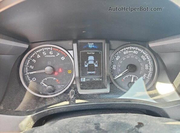 3TYSZ5AN8PT136779 2023 TOYOTA TACOMA Черный Вид щитка приборов