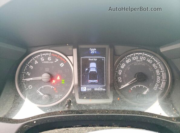 3TYSZ5ANXMT042303 2021 TOYOTA TACOMA Gray Instrument cluster view