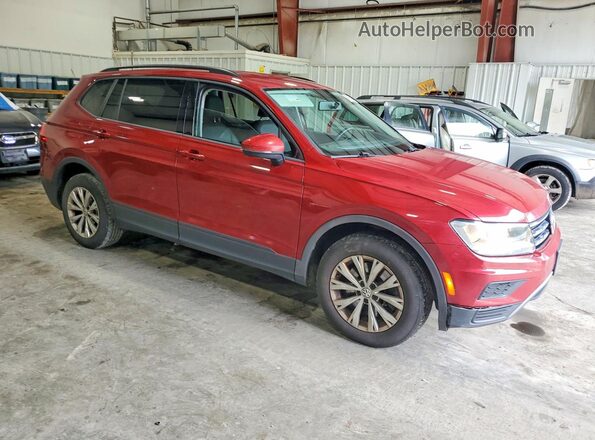 3VV0B7AX0JM108231 2018 VOLKSWAGEN TIGUAN Burgundy Передня права чверть