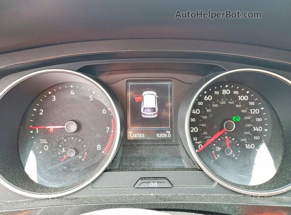 3VV0B7AX0JM108231 2018 VOLKSWAGEN TIGUAN Burgundy Вид щитка приладів