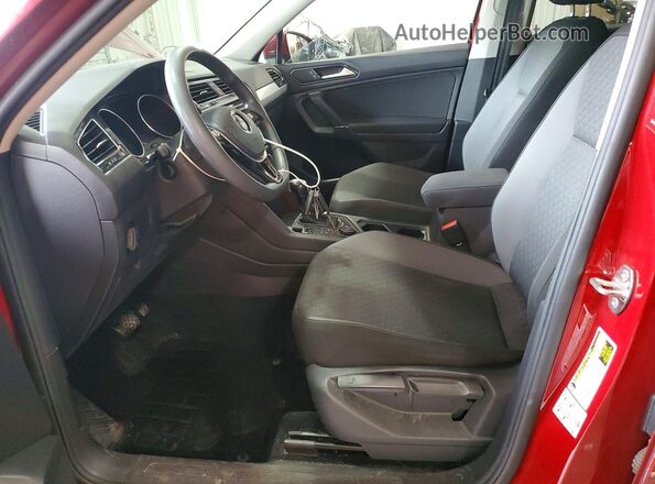 3VV0B7AX0JM108231 2018 VOLKSWAGEN TIGUAN Burgundy Вид салону спереду