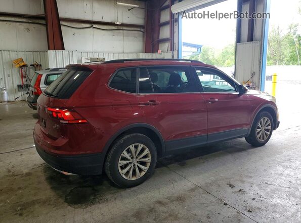 3VV0B7AX0JM108231 2018 VOLKSWAGEN TIGUAN Burgundy Задня права чверть