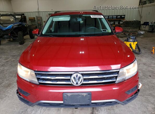 3VV0B7AX0JM108231 2018 VOLKSWAGEN TIGUAN Burgundy Вид спереду