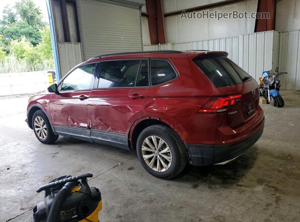 3VV0B7AX0JM108231 2018 VOLKSWAGEN TIGUAN Burgundy Задня ліва чверть