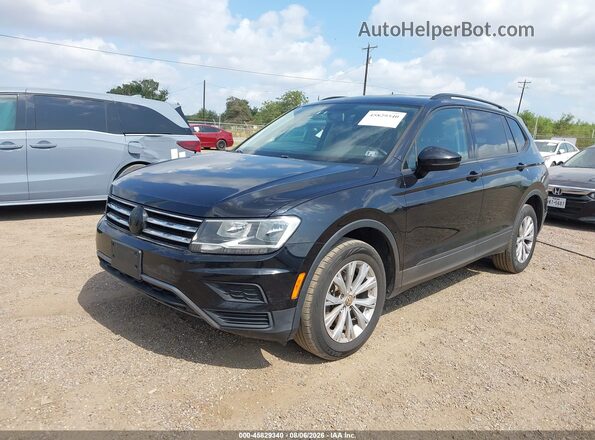 3VV0B7AX0JM108245 2018 VOLKSWAGEN TIGUAN Black Առջևի ձախ երեք քառորդ տեսարան