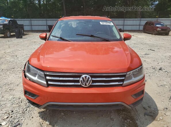 3VV0B7AX0KM067049 2019 VOLKSWAGEN TIGUAN Orange Front view