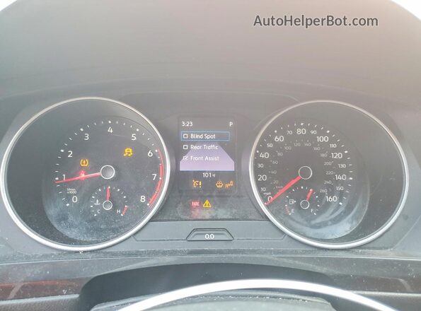 3VV0B7AX0KM067049 2019 VOLKSWAGEN TIGUAN Orange Instrument cluster view
