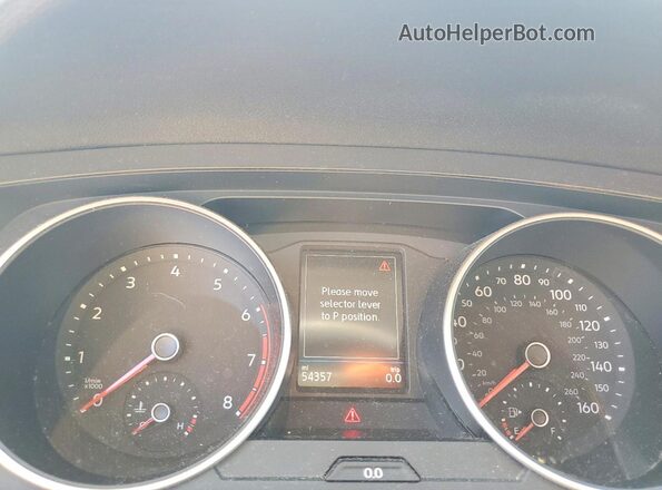 3VV0B7AX2LM088972 2020 VOLKSWAGEN TIGUAN White Вид щитка приладів