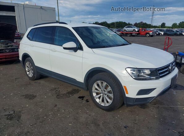 3VV0B7AX3JM045643 2018 VOLKSWAGEN TIGUAN Белый Передняя правая четверть