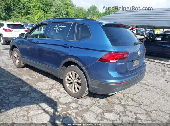 3VV0B7AX4JM123394 2018 VOLKSWAGEN TIGUAN Blue Trasero izquierdo