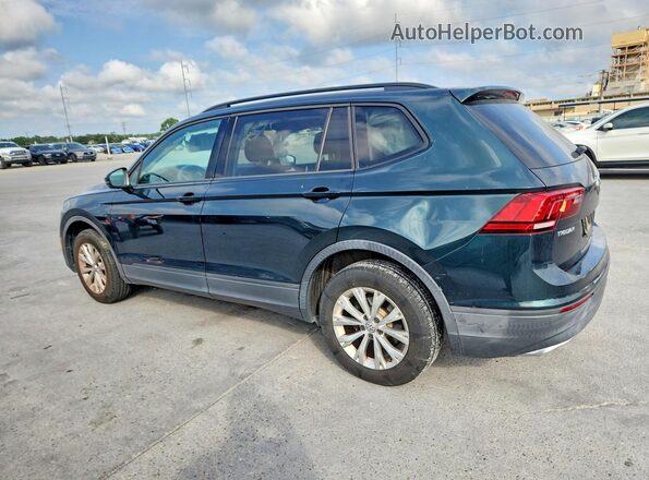 3VV0B7AX6JM018968 2018 VOLKSWAGEN TIGUAN Зеленый Задняя левая четверть