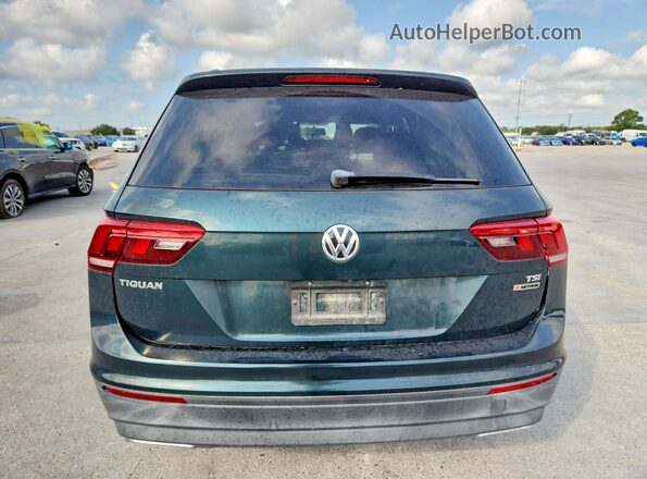3VV0B7AX6JM018968 2018 VOLKSWAGEN TIGUAN Зеленый Вид сзади
