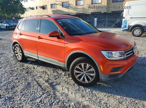 3VV0B7AX6KM094045 2019 VOLKSWAGEN TIGUAN Orange Передня права чверть