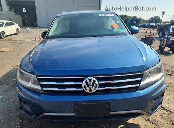 3VV0B7AX8JM193349 2018 VOLKSWAGEN TIGUAN Blue Vista frontal
