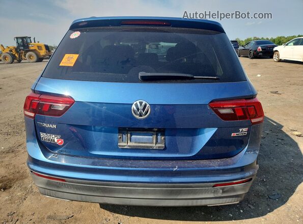 3VV0B7AX8JM193349 2018 VOLKSWAGEN TIGUAN Blue Vista trasera