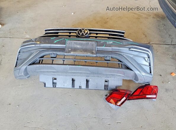 3VV0B7AX8NM017794 2022 VOLKSWAGEN TIGUAN Gray Vista de la etiqueta del VIN