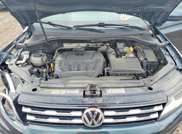3VV0B7AX9JM014543 2018 VOLKSWAGEN TIGUAN Teal Widok komory silnika