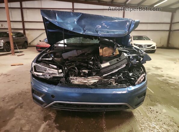 3VV1B7AX0JM059116 2018 VOLKSWAGEN TIGUAN Blue Вид спереду