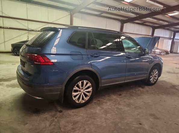 3VV1B7AX0JM059116 2018 VOLKSWAGEN TIGUAN Blue Задня права чверть