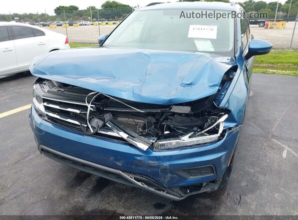 3VV1B7AX0LM125098 2020 VOLKSWAGEN TIGUAN Blue Front view