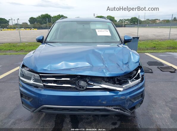 3VV1B7AX0LM125098 2020 VOLKSWAGEN TIGUAN Blue Dashboard view