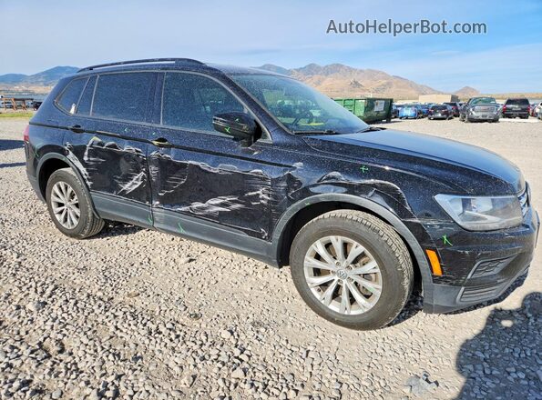 3VV1B7AX1JM190104 2018 VOLKSWAGEN TIGUAN Black Передня права чверть