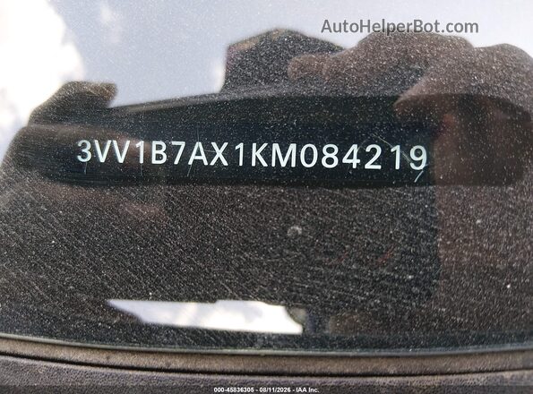 3VV1B7AX1KM084219 2019 VOLKSWAGEN TIGUAN Серый Вид подкапотного пространства