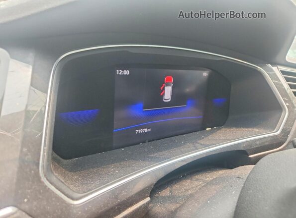 3VV1B7AX1NM000338 2022 VOLKSWAGEN TIGUAN White Вид щитка приладів