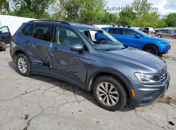 3VV1B7AX2JM074054 2018 VOLKSWAGEN TIGUAN Gray წინა მარჯვენა