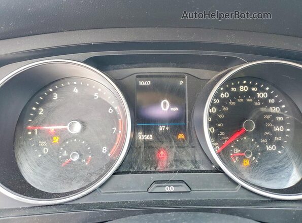 3VV1B7AX2LM053594 2020 VOLKSWAGEN TIGUAN Серый Вид щитка приборов