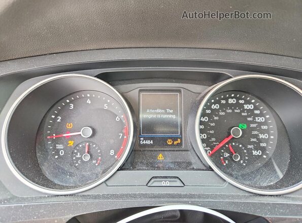 3VV1B7AX2LM151234 2020 VOLKSWAGEN TIGUAN Серый Вид щитка приборов