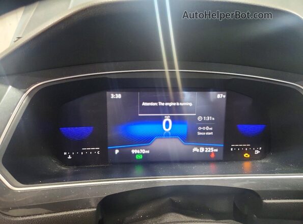 3VV1B7AX2NM082791 2022 VOLKSWAGEN TIGUAN Gray Widok zestawu wskaźników