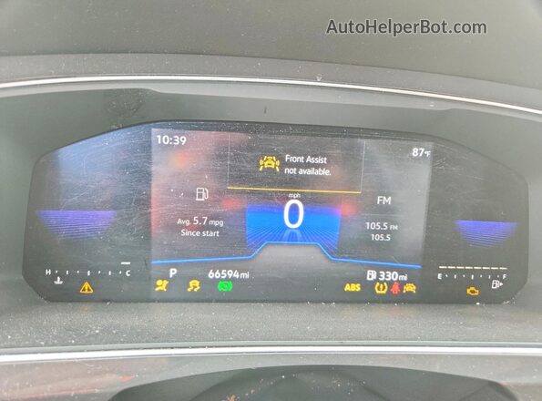 3VV1B7AX2NM146182 2022 VOLKSWAGEN TIGUAN Gray Widok zestawu wskaźników