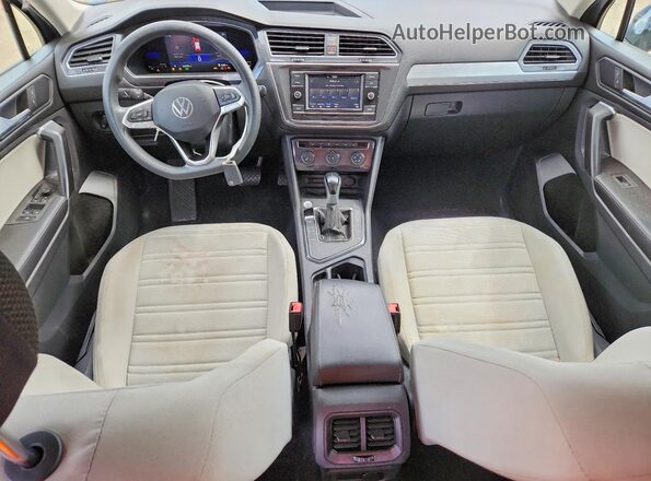 3VV1B7AX2NM146182 2022 VOLKSWAGEN TIGUAN Gray Widok deski rozdzielczej