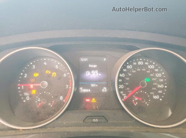 3VV1B7AX3KM183415 2019 VOLKSWAGEN TIGUAN White Вид щитка приладів