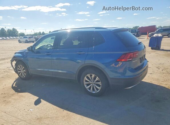 3VV1B7AX3KM198965 2019 VOLKSWAGEN TIGUAN Blue Задня ліва чверть