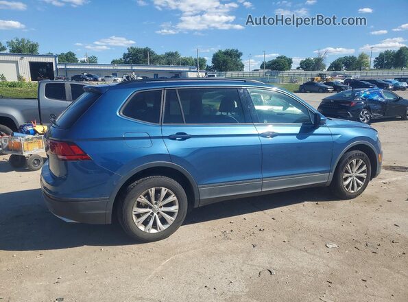3VV1B7AX3KM198965 2019 VOLKSWAGEN TIGUAN Blue Задня права чверть