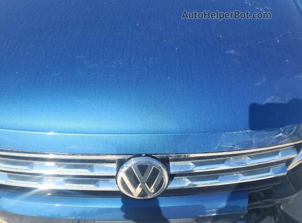 3VV1B7AX3KM198965 2019 VOLKSWAGEN TIGUAN Blue Вид підкапотного простору
