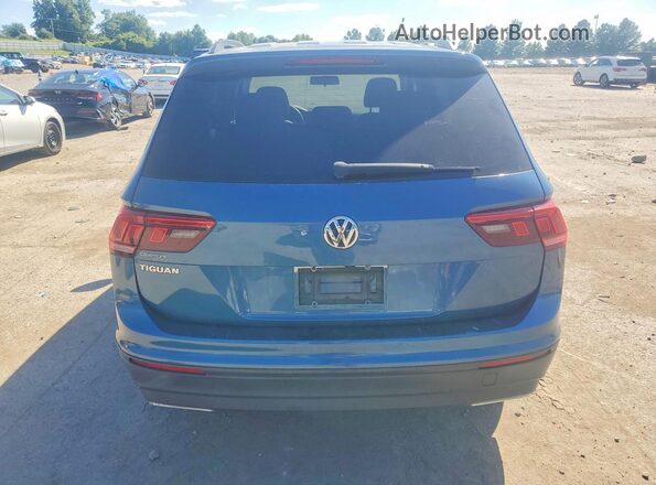 3VV1B7AX3KM198965 2019 VOLKSWAGEN TIGUAN Blue Вид ззаду