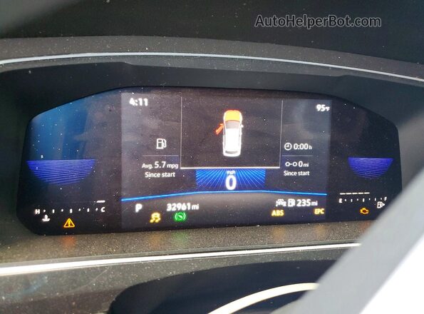 3VV1B7AX3NM153013 2022 VOLKSWAGEN TIGUAN Gray Instrument cluster view